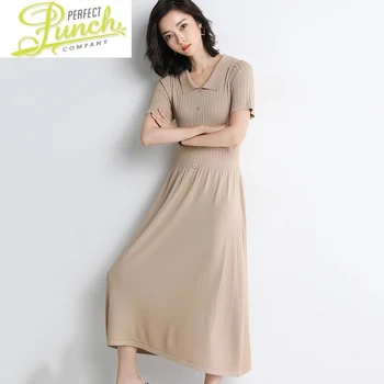 Vara Alb de Primăvară Stil coreean Rochii Elegante pentru Femei Rochie Midi 2021 New Sosire Subțire Solid Vestidos Pph231