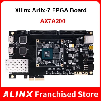 ALINX AX7A200: XILINX Artix-7 XC7A200T Placa de Dezvoltare FPGA A7 SoMs XC7A 200T SFP PCIe