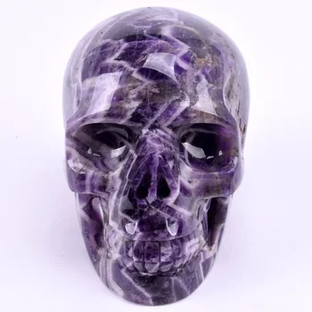 Imens craniu de cristal sculptate în cuarțit cristal, fantezie cristal, realist Halloween cadou cristal de vindecare