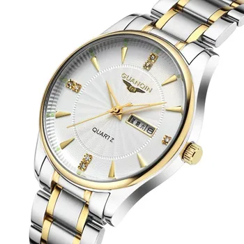 Faimosul Brand GUANQIN Barbati Ceas 2021 Luminos Impermeabil Cuarț Ceas de Lux de Moda Ceas Analog din Otel de Calitate Ceas de mână