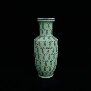 Chinezii vechi de porțelan alb-Albastru și-Shouzi model vaze