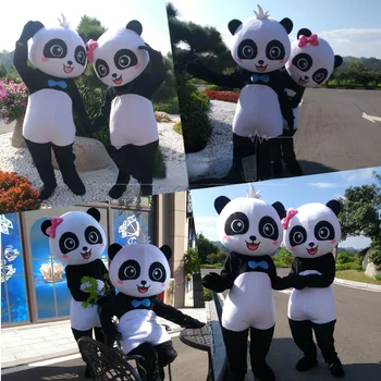 Panda Gigant Desene Animate Papusa Costum De Mers Pe Jos De Performanță Elemente De Recuzită Amuzant Costum Papusa Poarte Haine