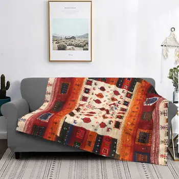 Manta de forro polar para el hogar, colchas al aire libre, estilo bohemio, marroquí, tradicional, primavera y otoño