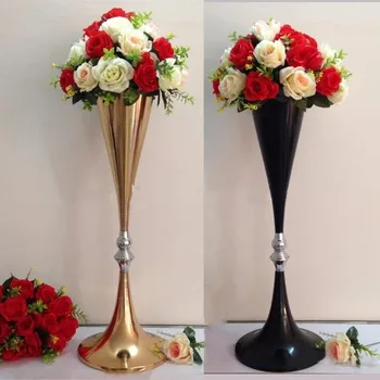 70cm mare Nou!nunta de aur masă, suporturi pentru flori/vaze de flori pentru masă de nuntă centerpieces