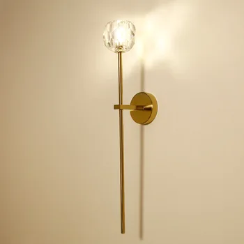 Nordice epocă de lumină gooseneck perete de sticlă, candelabre de cristal lampes suspendues fier condus coridor sala de mese culoar lampă de perete