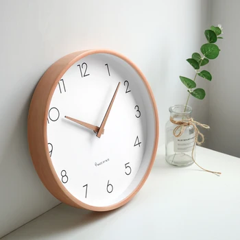 Moda Clasic Ceas de Perete Tăcut Europene Design Simplu Nordic Ceas de Perete Rotund Moderne Reloj De Pared Cameră Decor BD50WC