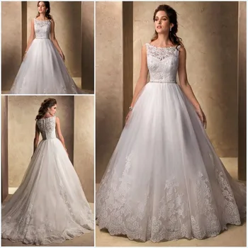 Personalizat vestido de noiva robe de mariee 2018 Rochie de Bal Vedea Prin Rochie de mireasa Mirese rochii de mame