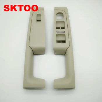 SKTOO (Bej)Pentru Skoda Superb Interior usa maner usa cotiera, o casetă de comutare în interiorul ușii de manusa