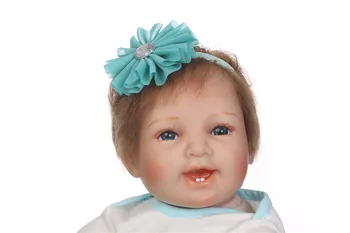 Renăscut Baby DOLL 22 inch 55cm Silicon Moale Realist Manual Nou-nascut Bebe realista Bonecas Jucarii pentru copii