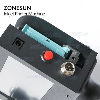 ZONESUN Ecran Tactil Portabile Inteligente USB QR 360 de grade Inkjet Printer Codificare Mașină De Carton, de Cauciuc, de Metal de Expirare