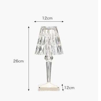 Italia Designer de Cristal Lampă de Masă USB Kartell Baterie Lampă de Birou Senzor Noptieră Lumina Restaurant Romantic Iluminat Interior