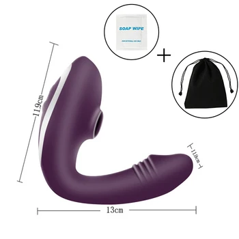 2 ÎN 1 Clit Sucker Vagin Supt Vibrator Cu 10 Viteze Vibratoare Clitoris, punctul G Stimulator Erotic Jucărie Sexuală Pentru Femei Jucării Sexuale