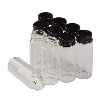 22*60*14mm 14ml Sticle din Aluminiu Șurub Capac Transparent Borcane Goale Cadou de Sticlă care Doresc Sticle de Lichid 100buc