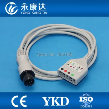 Transport gratuit compatibil Goform LL stil 5-plumb ECG portbagaj cablu,medical ECG prin cablu