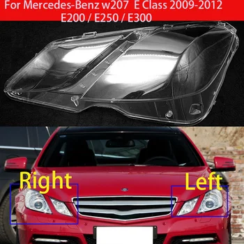 La Farurile din Față Faruri de Sticla Lampa Lampa Coajă Coajă Capac Transparent Măști pentru Mercedes-Benz E-ClassA207 C207 2009-2012