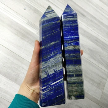 15-20CM Natural Lapis Lazuli Prime Minerale Piatră Turn Mare Obelisc Ornament Decor Acasă de Vindecare de Cristal Punct de Pietre Spirituală