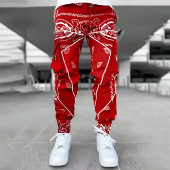 2021 Mens Cargo Pantaloni Casual Sport De Buzunar Multi Designer Print Harem Hip Hop Pantaloni Jogger