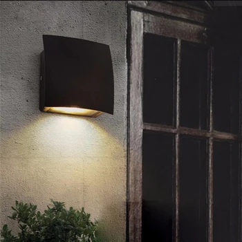 Dinastia Moderne din Aluminiu Lumini de Perete de Exterior si de Interior LED Lampă de Perete Decor de Iluminat Tranșee Grădină Coridor Hol Baie Pub