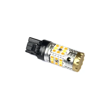 2 buc CANBUS Anti Hyper Flash 7443 7444 T20 Dublă de Culoare Switchback LED Amber de Semnalizare Și Alb de Zi Lumina de Parcare