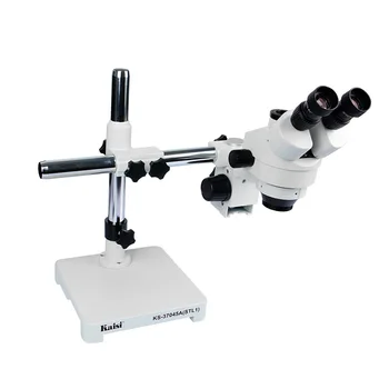 KAISI 7X-45X Zoom PCB Inspecție Rulment Boom Stand Stereo Microscop Trinocular de Reparații Electronice Microscop Pentru Reparatii Telefoane