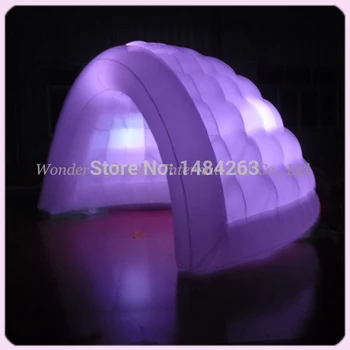 Personalizat de înaltă calitate cu strat dublu air dome evenimente în aer liber gonflabile cort cu lumini led-uri și suflantă