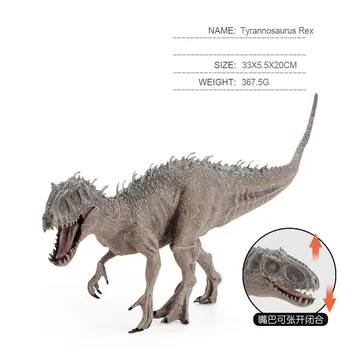 Produs nou de vânzare fierbinte Jurassic simulare solid Tyrannosaurus dinozaur model de jucărie desktop decor acasă decorare cadou de ziua de nastere