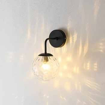 Design Baie Lampă de Perete Modernă Negru Rotund în aer liber de Iluminat Lămpi Pentru Camera de zi Kinkiet Nowoczesny Decoratiuni Acasă AB50WL