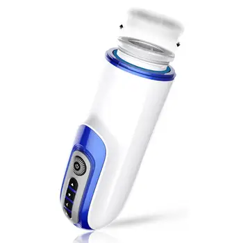 Piston Masturbator Retractabil Vibrator din Silicon cu Vagina Artificială Penetrare Masaj Automat Muie Voce Jucărie Sexuală pentru Bărbați