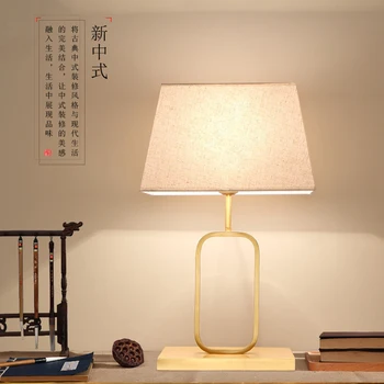 Luminaria de mesa Full Cupru Material Abajur Lampa de Masa de Studiu Dormitor Noptieră LED-uri de Interior Acasă de Birou Corpuri de iluminat