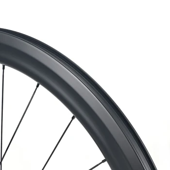 HULKWHEELS 700c Fibra de Carbon osiei montate 50mm Adancime de Biciclete Janta tubeless compatibil Carbon Roata de Bicicleta Ciclism Rutier BWA
