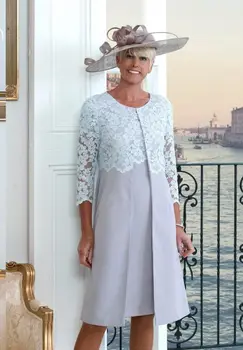 Mama De Mireasa Rochii de Mire Set 2021 Epocă Lavanda Sacou Costum Petrecere de Nunta Rochii kurti vestidos de madrinha farsali
