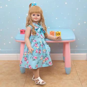 KEIUMI 78CM Bebe Papusa Renăscut Baby Dolls Copilul Corp Plin de Silicon Fata Papusa Poate Sta Papusa Impermeabil Pentru Copii Jucarii