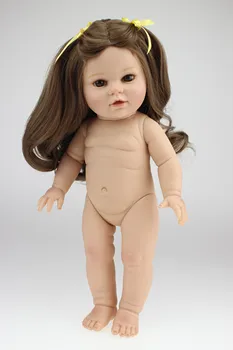 16 Inch American Doll plin de vinil corp fata frumoasa Papusa jucării pentru copii cadou bebe renăscut