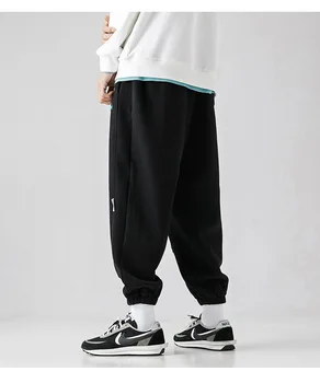 2021 Harajuku Jogger Trening Barbati Hip-Hop Piesa Pantaloni De Moda Streetwear Casual Cu Dungi Pantaloni Harem Pantaloni Toamna Rosu Negru