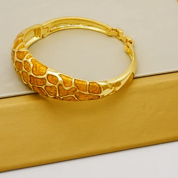 Moda rus Conceput 3pcs Strălucitoare Brazilian de Aur Leopard Set Bijuterii Pentru femei Petrecere, Cadou de Nunta 2021