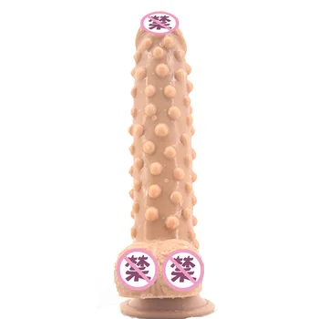 Vibrator Mare Realiste Penis Plug Jucărie De Sex Feminin De Sex Masculin Vagin Anal Masaj Granulat Trei Culori Pula Anal Consolador Lesbiene Gode