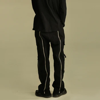 2020 Nou de îmbrăcăminte pentru Bărbați HG Stilist de moda Catwalk Original detasabila fermoar dublu snap liber silueta pantaloni 27-46