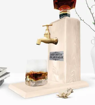 Personalizate De Producție De La Robinet Din Lemn Natural Whisky Stand-Lemn Isme Special Conceput Bord Robinet Cadou Pocalul De Calitate De Încredere