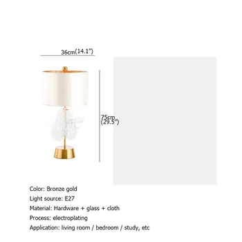 OUTELA Contemporane Simplă Lampă de Masă Design Dimmer E27 de Birou de Lux Acasă Lumina LED Decorative Pentru Hol Living Dormitor