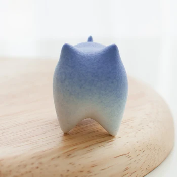 Cat Handmade Stil Japonez Acasă Decorare Birou de Studiu Ceramice Mici Ornamente Drăguț Cadou de Ziua Norocoasă Cutie de Cadou pentru Animale mici