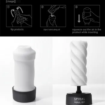 TENGA 3D de sex Masculin Masturbatori Adult Ertoic Instrumente Japonia Original Masturbari Cupa Jucarii Sexuale pentru Barbati Vagin Artificial din Silicon Papusa