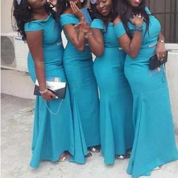 Recent Sexy Africane Sirena Dră De Onoare Rochii Fara Bretele Oaspete De Nunta Rochii Plus Dimensiune Domnișoară De Onoare 2020