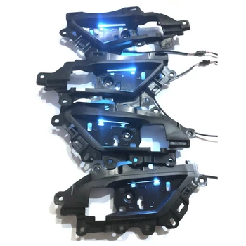 Masina Decorativă cu LED-uri de Lumină Atmosferă Specială Lampă Lampă Decorativă Ușă de Lumină Albă de Gheață Albastru 12V pentru Toyota Camry 2018