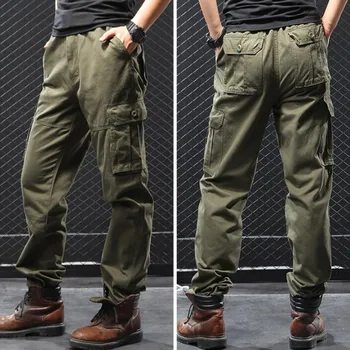 Barbati Pantaloni Stil Militar Tactic Armata Pantaloni de Buzunar Joggeri Drept Liber de Pantaloni Haine Barbati Plus Dimensiune 5XL 6XL