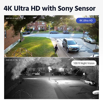 ANNKE 4K Ultra HD POE Sistem de Supraveghere Video 16CH H. 265+ NVR Recorder 4K Camere de Securitate de Înregistrare Audio 8MP camera Ip PoE