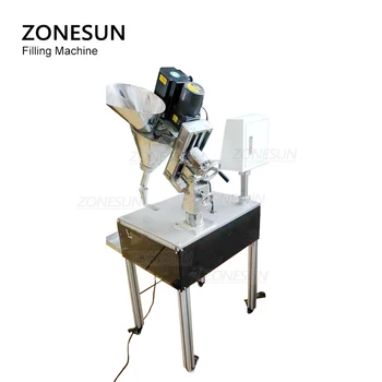 ZONESUN 0,1 g-100g Semi-automate de Lapte Granule Matcha Praf de Cereale Cantitative Urme de Umplere Mașină Flacon de Sticlă cu Umplutură de Ambalare