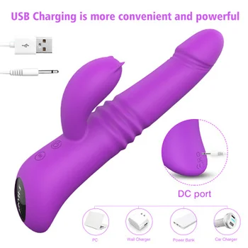 Produse Vibrator Adult de sex Feminin Automate de Tragere și Introducerea Penisului de sex Feminin Dublu Cap de Vibrații Încălzire și Swinging Penis