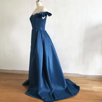 2018 Designer Vestidos De Fiesta O de Gât cu Margele Cristale Maneci Scurte Sirena Rochii de Seara cu Overskirt