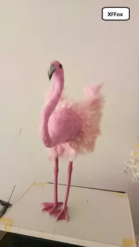 Noul viața reală Flamingo model spuma&pene de simulare Flamingo roz pasăre cadou despre 48cm xf2393