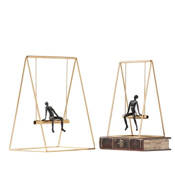 Modern minimalist Scandinav aliaj ornamente swing model moale tinuta creative living display accesorii inaugurare gif